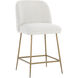 Kelty 39.75 inch Gold / Copenhagen White Counter Stool